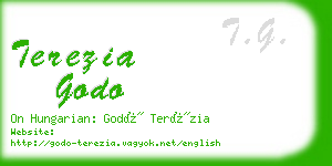 terezia godo business card